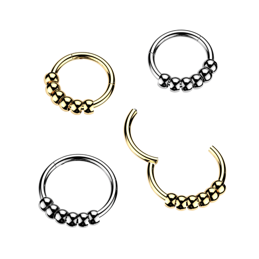 Premium Beaded Segment Ring 16g