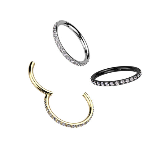 Premium Crystal Edge Segment Ring 14g