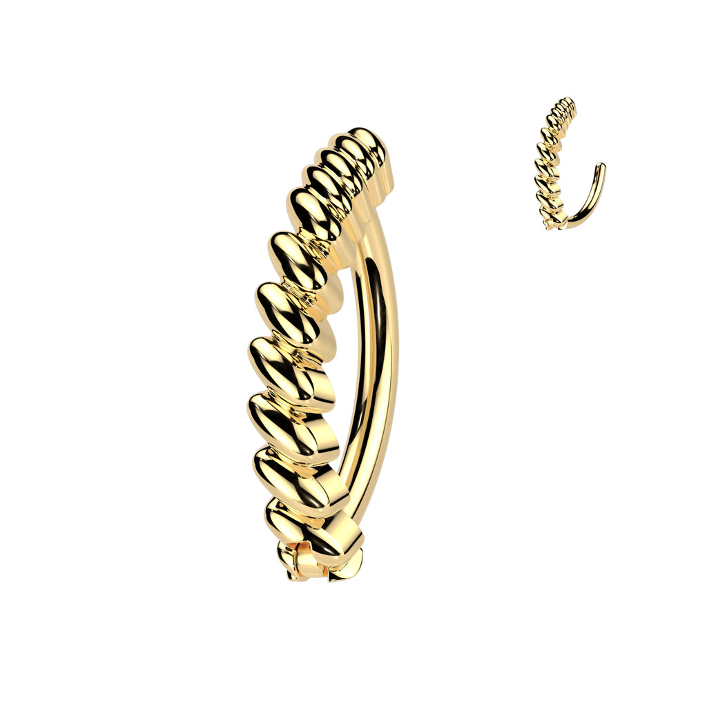 Twisted Braid Navel Clicker 14g