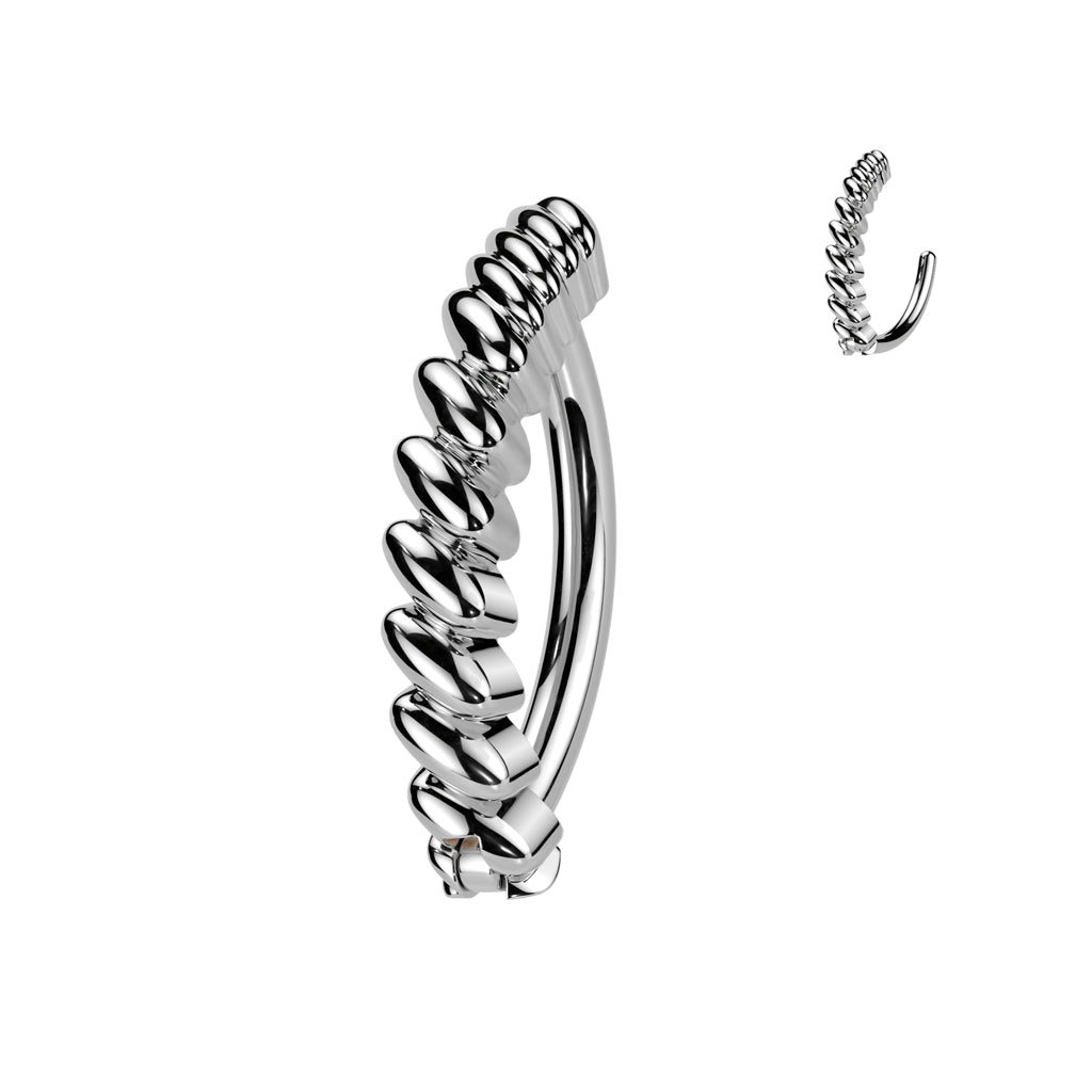 Twisted Braid Navel Clicker 14g