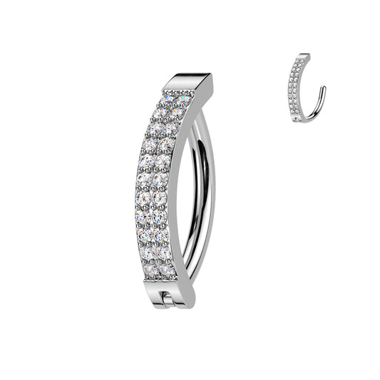 Claw-Set Crystal Clicker 14g