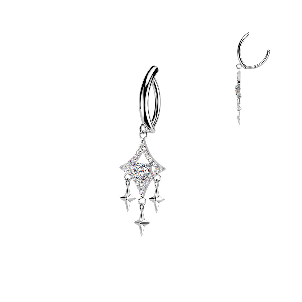 Starlight Dangle Navel Clicker 14g