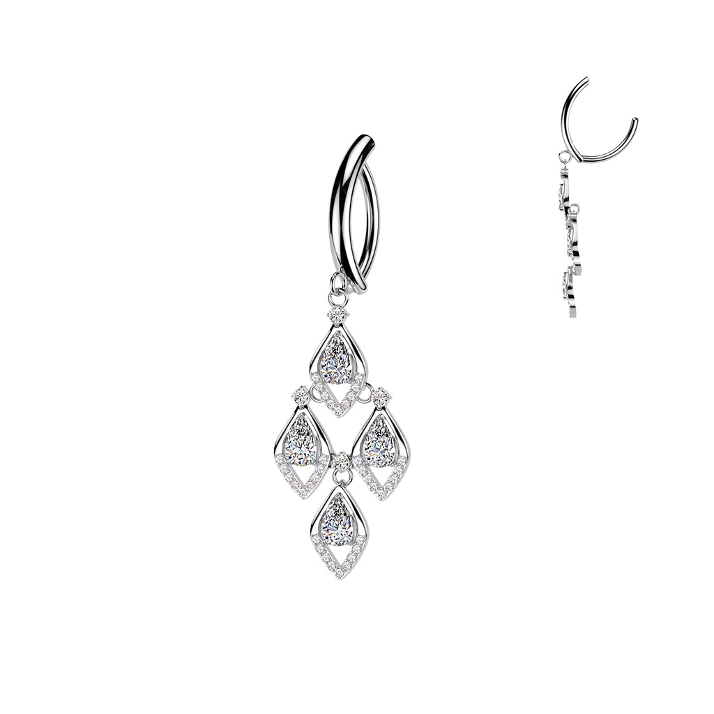 Cascade Lumina Dangle Navel Clicker 14g