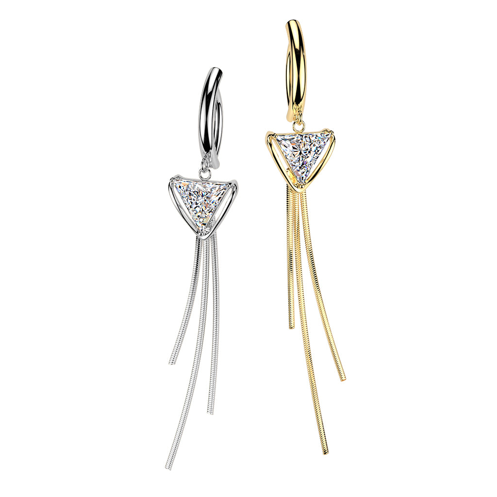 Triad Cascade Dangle Navel Clicker 14g