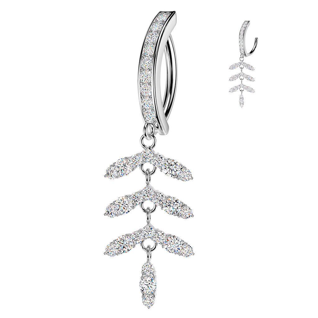 Falling Petals Dangle Clicker 14g