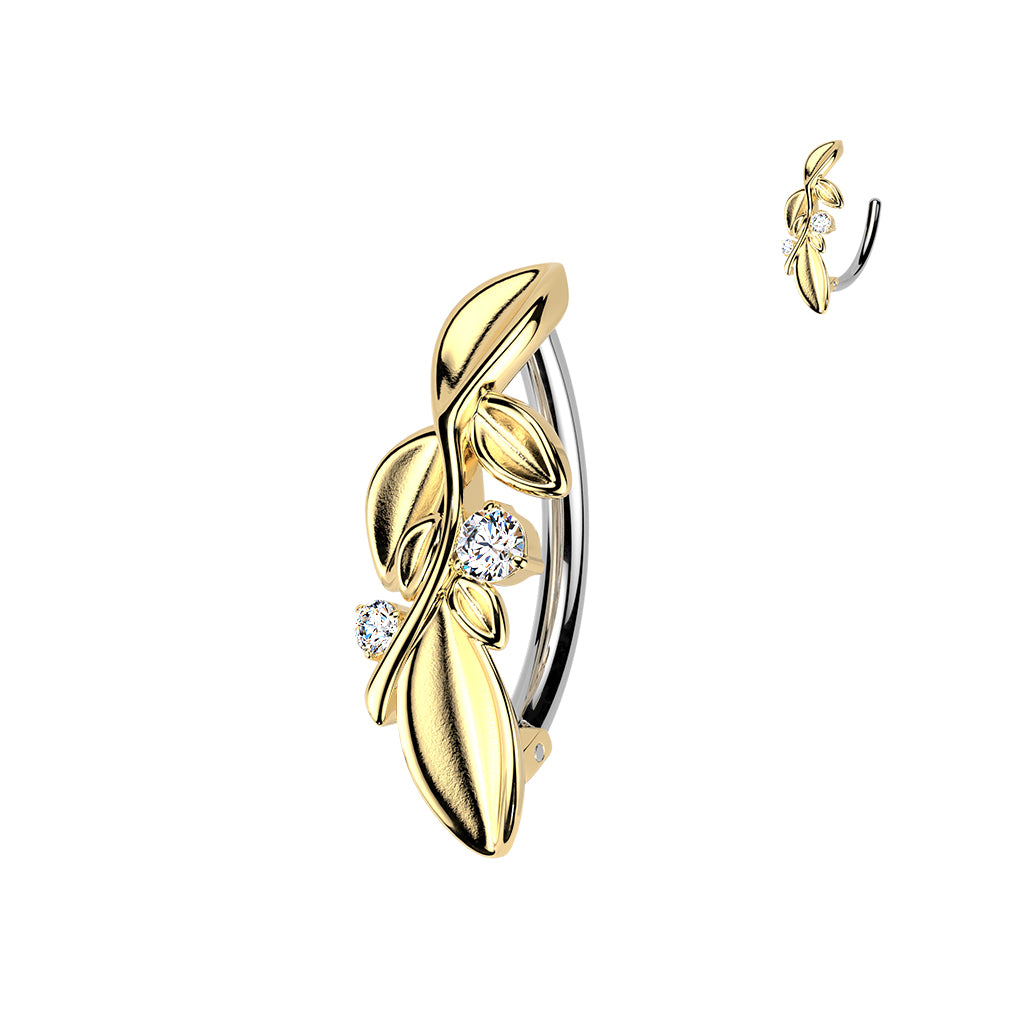 Ethereal Foliage Navel Clicker 14g