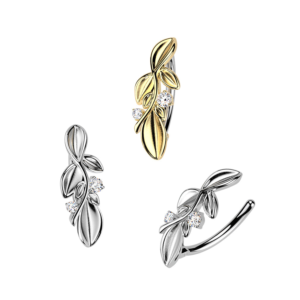 Ethereal Foliage Navel Clicker 14g