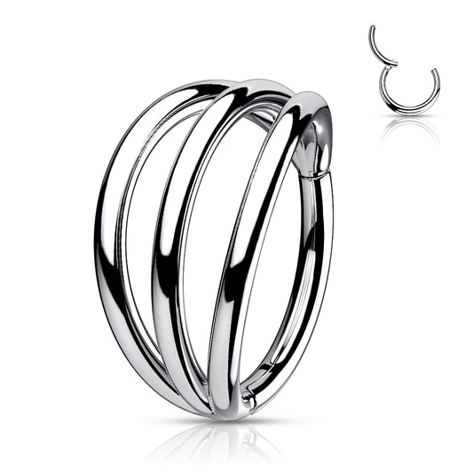 PREMIUM Triple Stack Segment Ring 16g