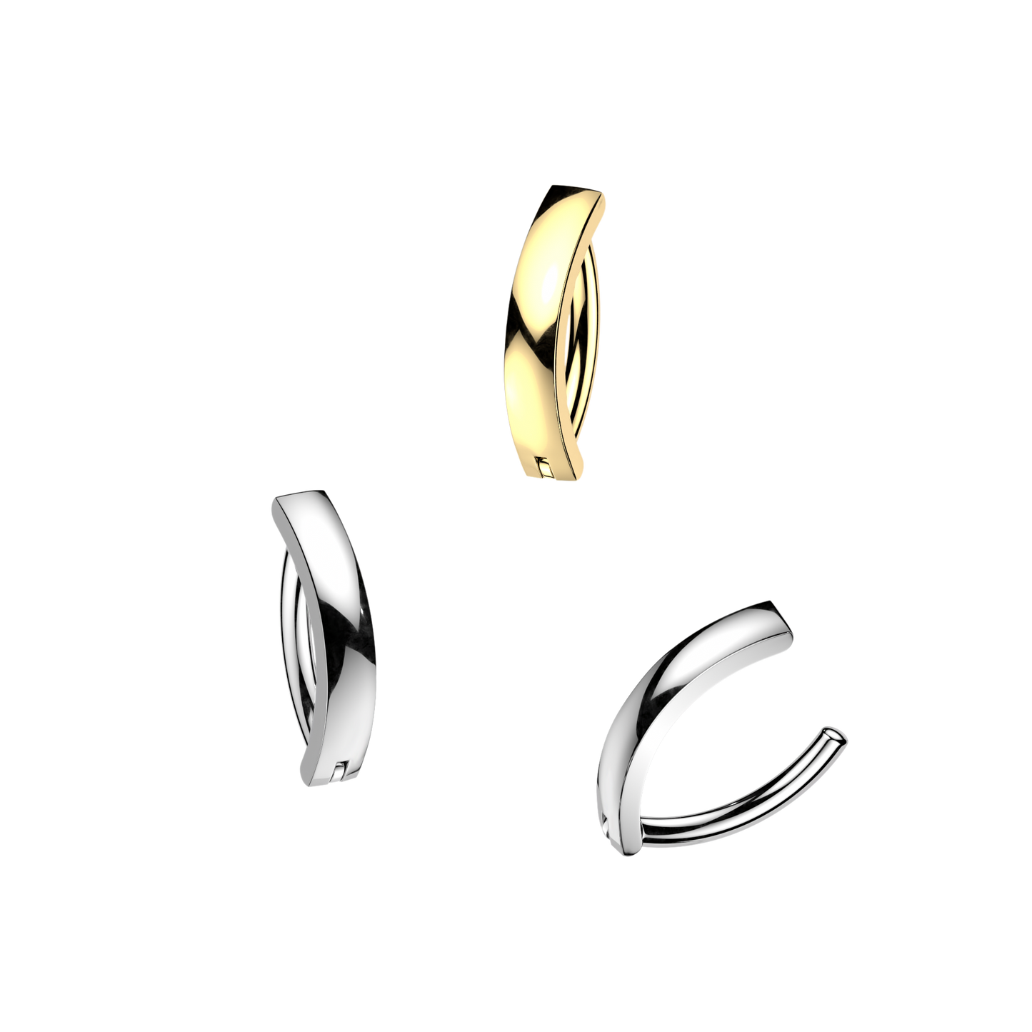 Premium G23 Titanium Classic Hinged Belly Clicker 14g