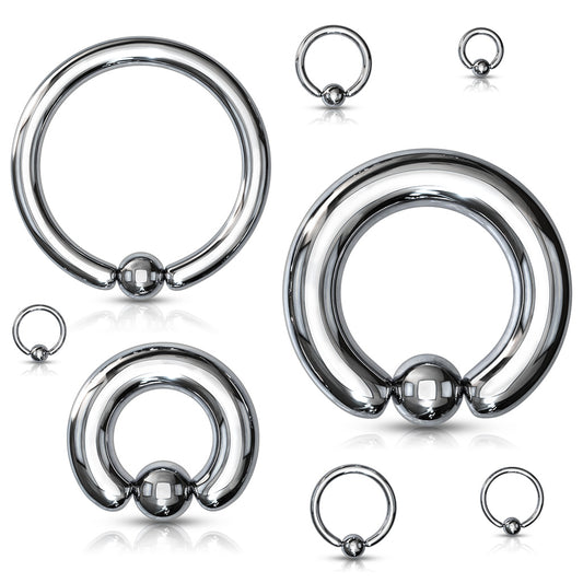 Surgical Steel Captive Bead Ring 20g - 00g