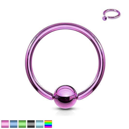 PVD Captive Bead Ring 14g
