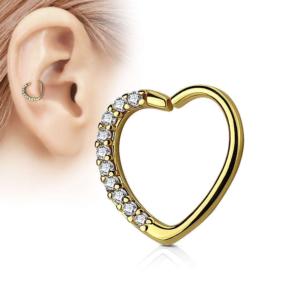 Heart Bendable Ring 16g