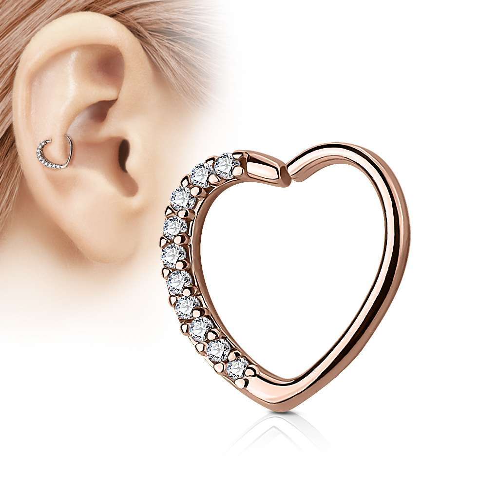 Heart Bendable Ring 16g