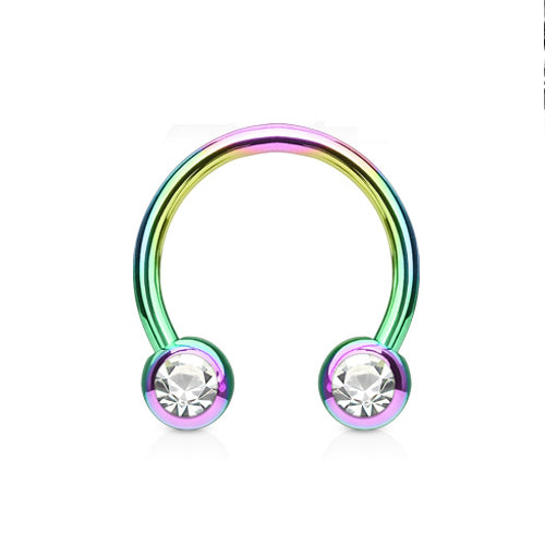 Forward Jewel Circular Barbell 16g