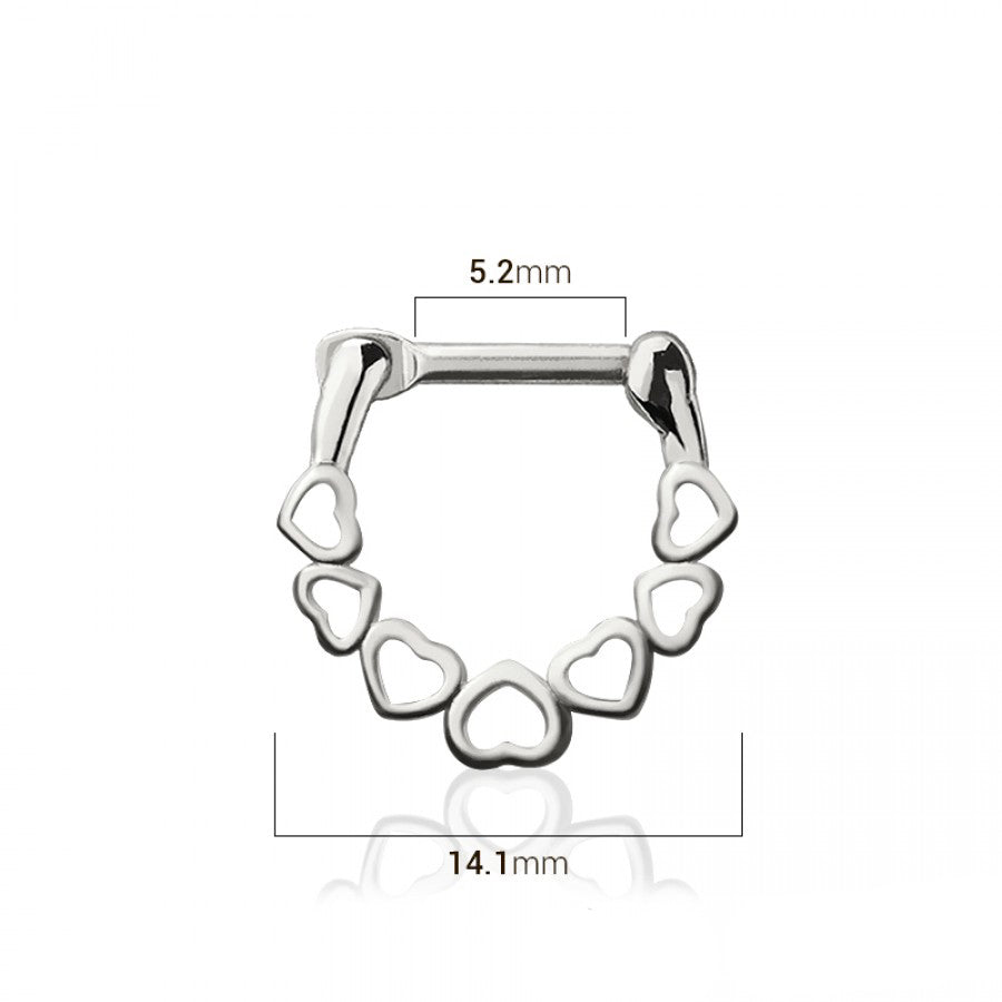 Heart Chain Link Clicker 16g