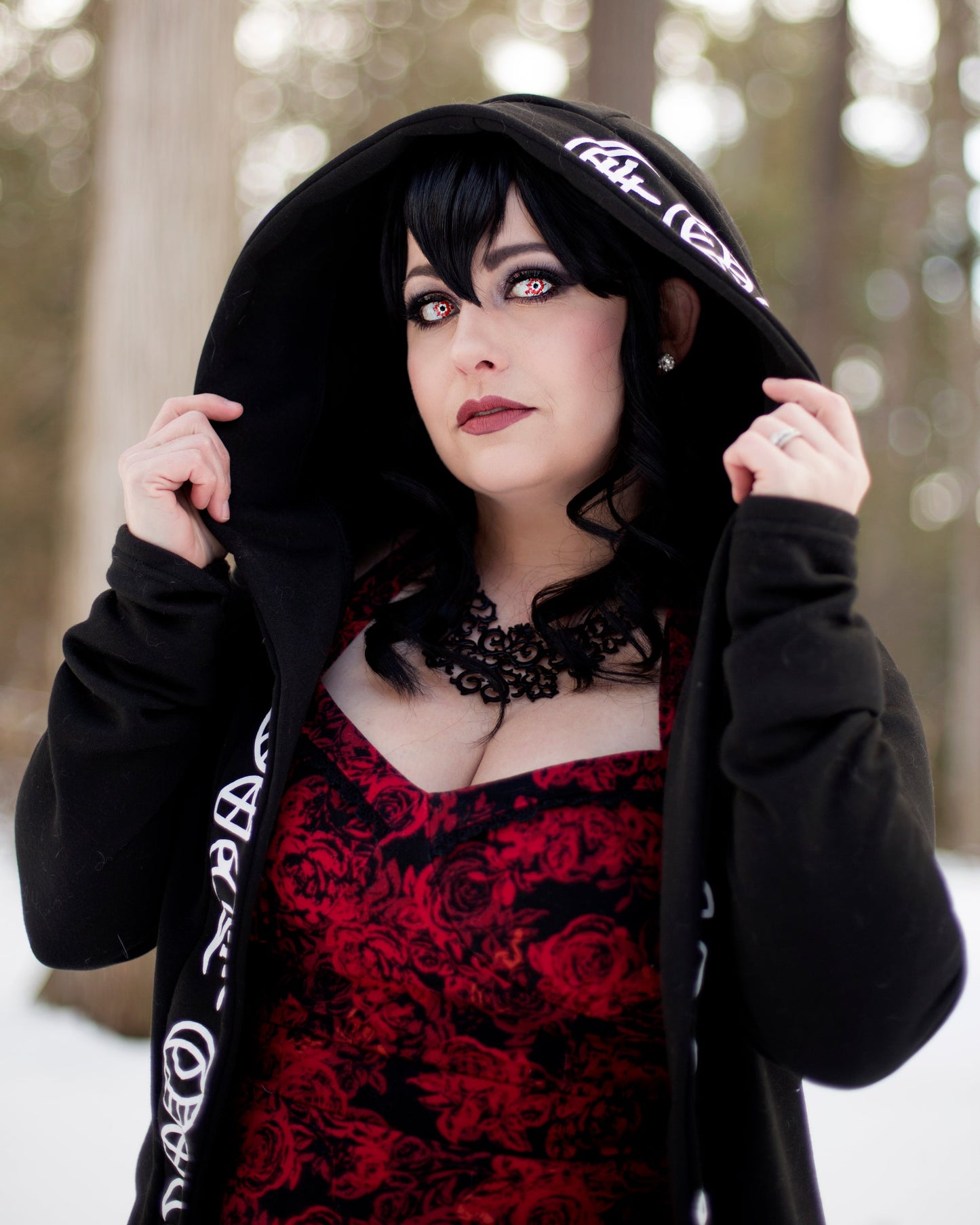 Shatter Red and Black - Primal Contact Lenses