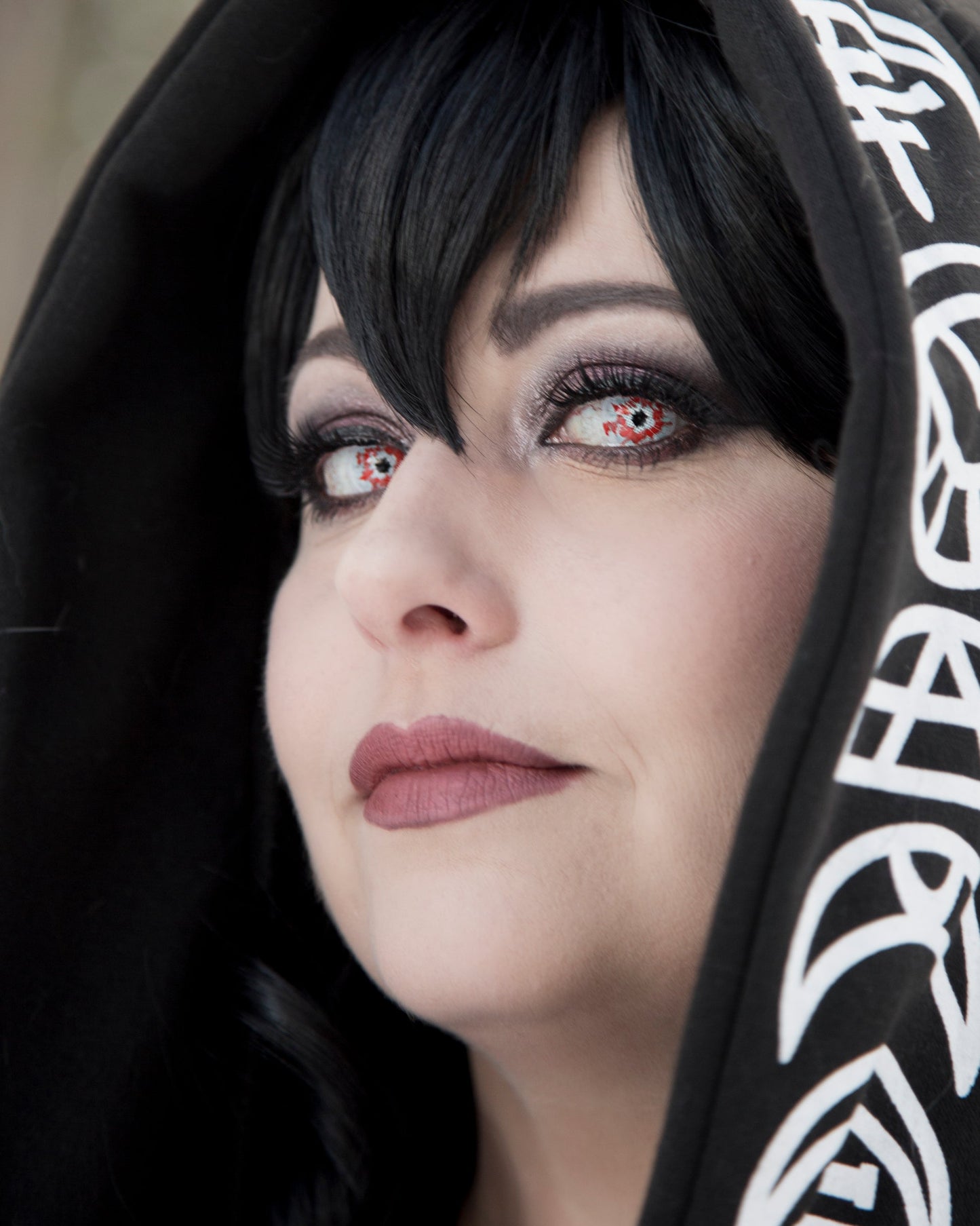 Shatter Red and Black - Primal Contact Lenses