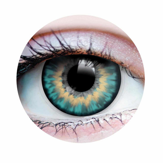 Sunrise Turquoise - Green Colored - Primal Contact Lenses