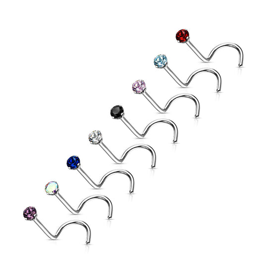"Premium G23 Titanium Claw-Set Nose Screw 20g-18g"