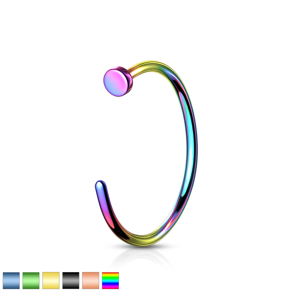 Premium G23 Titanium PVD Colors 3/4 Nose Hoop 20g-18g