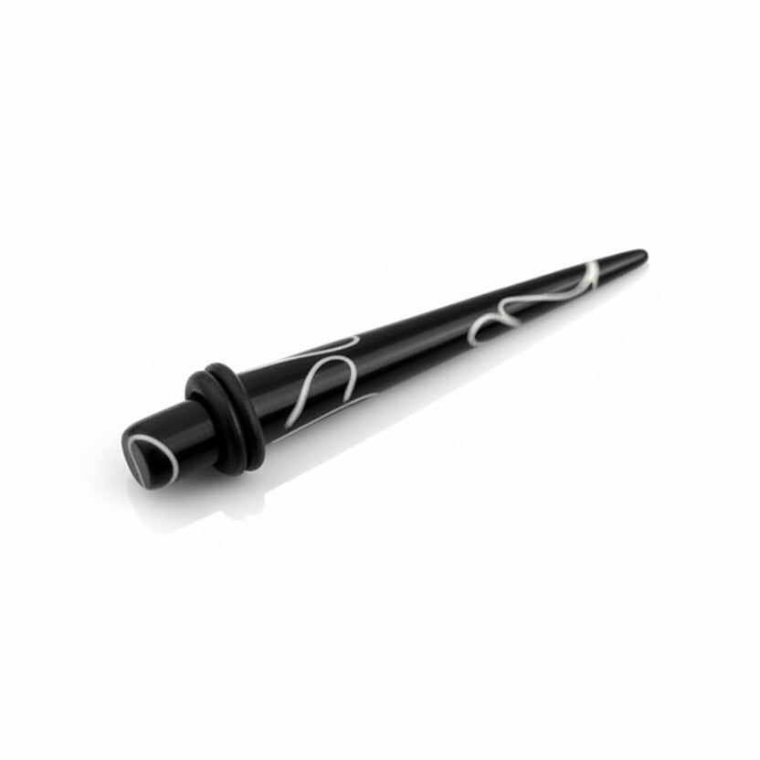 Marble Lucite Straight Tapers 14g-9/16"