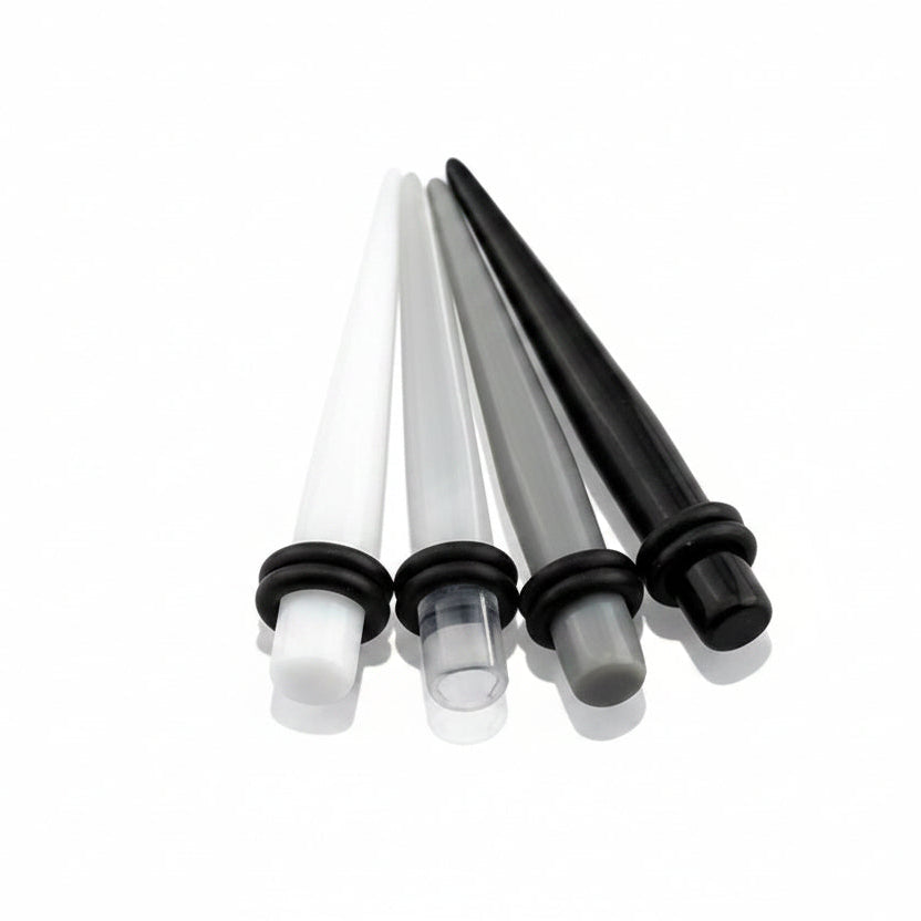 Lucite Straight Tapers 14g-1"