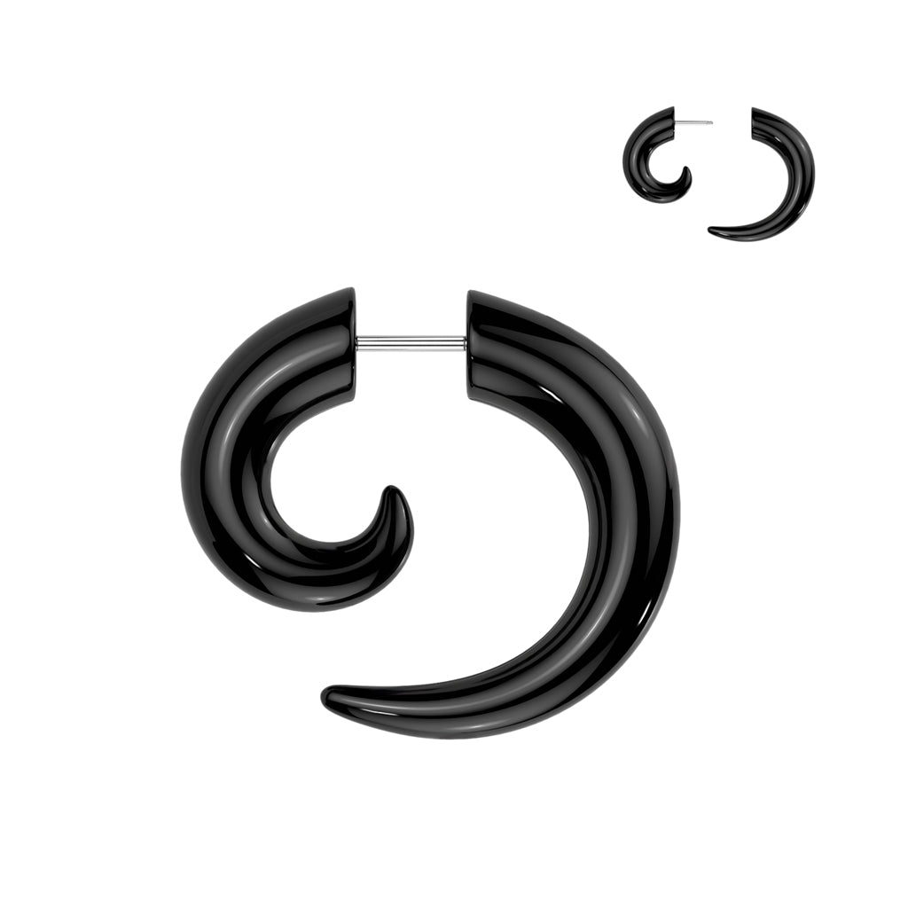 Lucite Faux Spiral Tapers 16g
