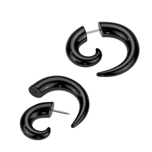 Lucite Faux Spiral Tapers 16g