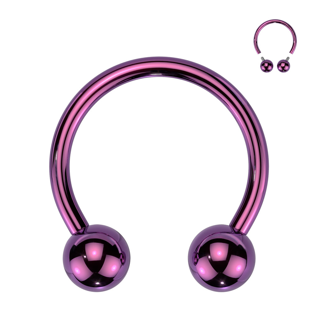 Premium G23 Titanium PVD Circular Barbell 18g - 00g