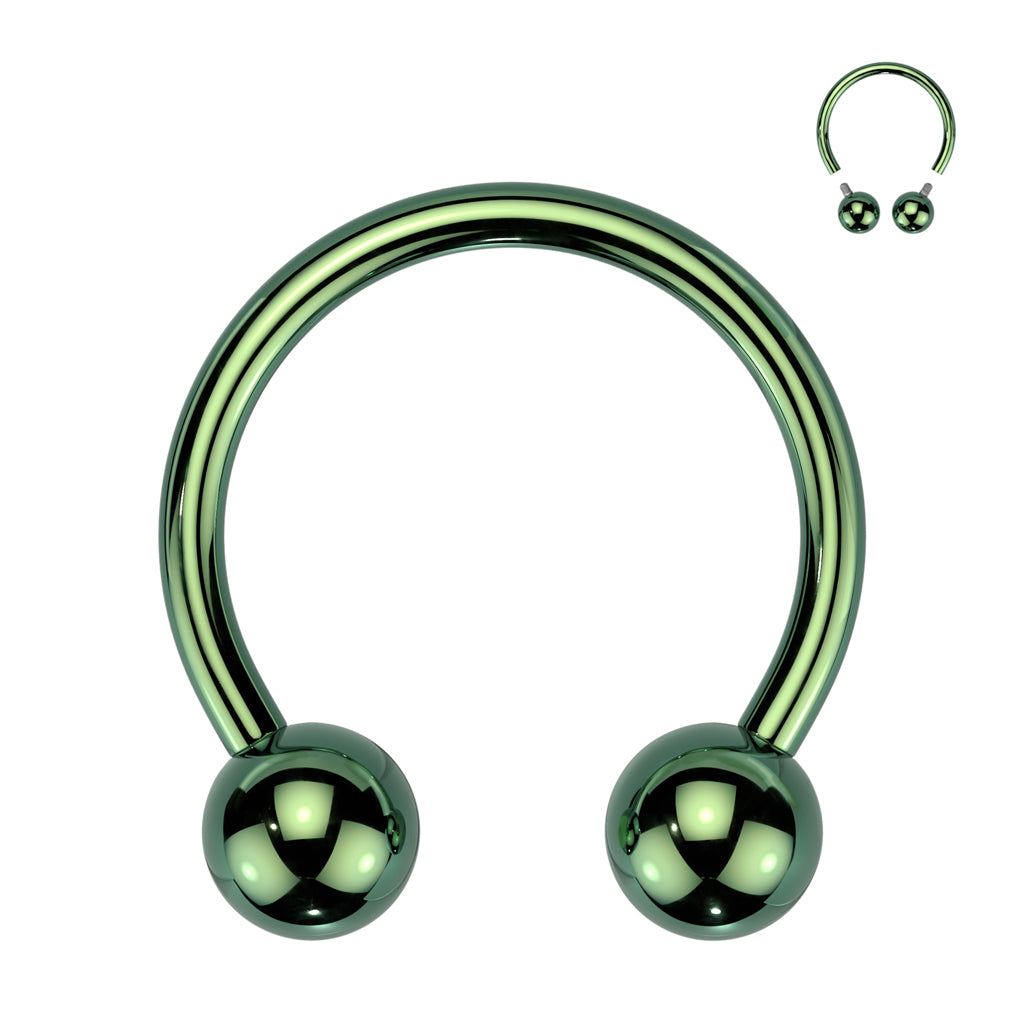 Premium G23 Titanium PVD Circular Barbell 18g - 00g