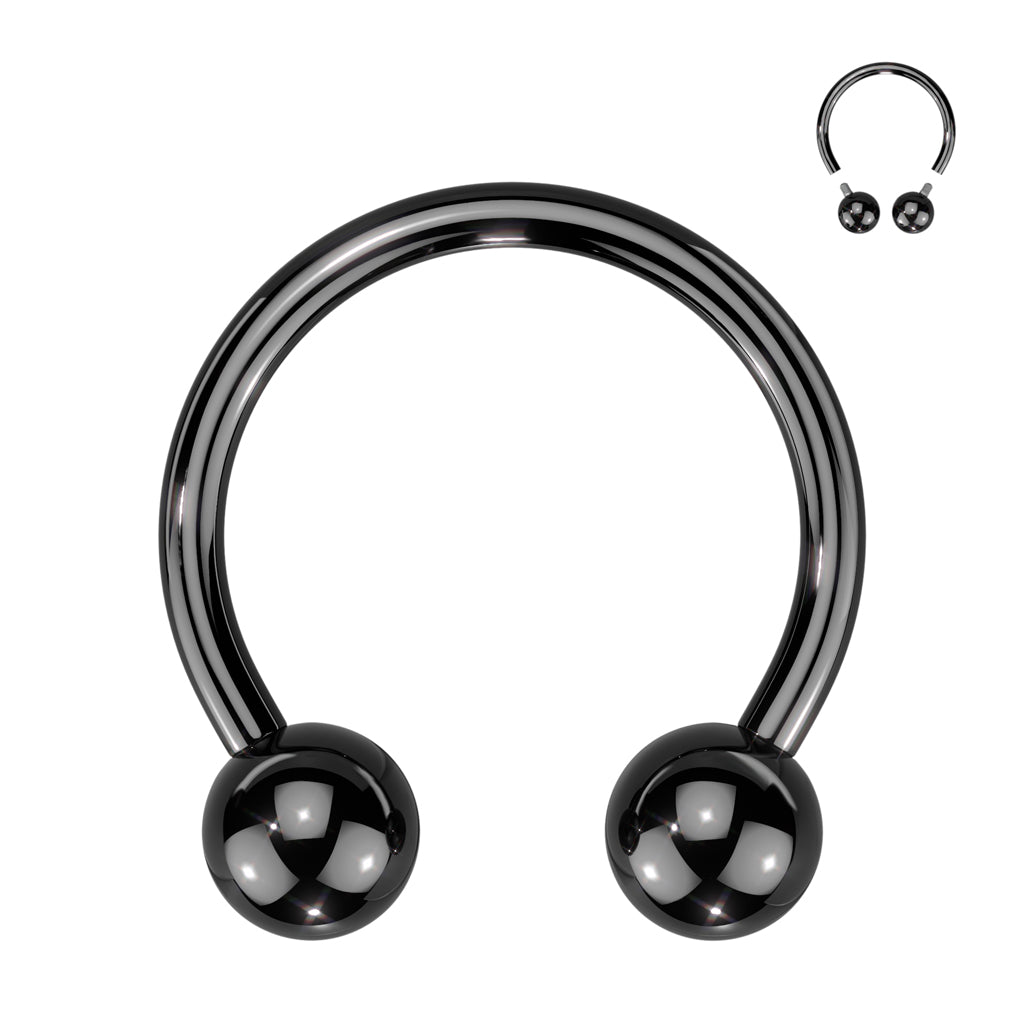 Premium G23 Titanium PVD Circular Barbell 18g - 00g