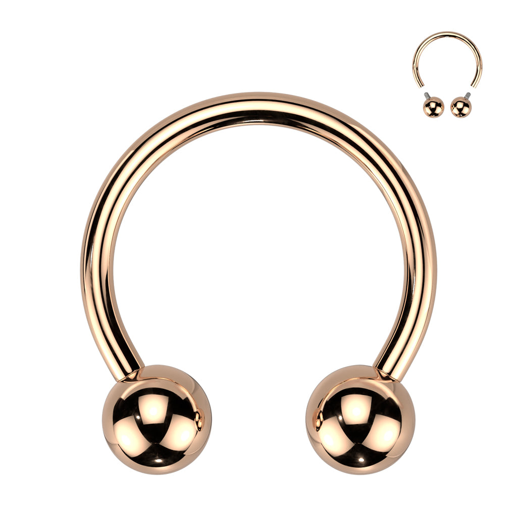 Premium G23 Titanium PVD Circular Barbell 18g - 00g