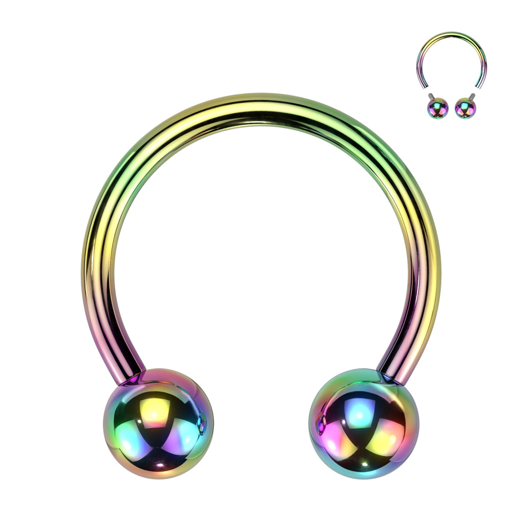Premium G23 Titanium PVD Circular Barbell 18g - 00g