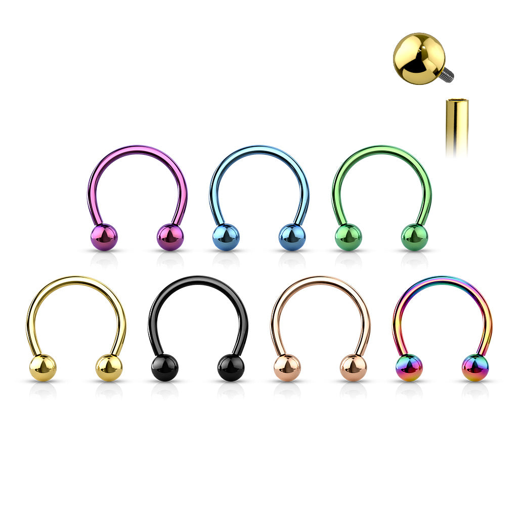 Premium G23 Titanium PVD Circular Barbell 18g - 00g