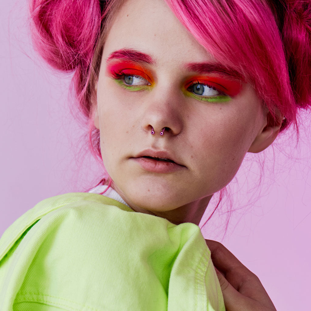 PVD Steel Circular Barbell