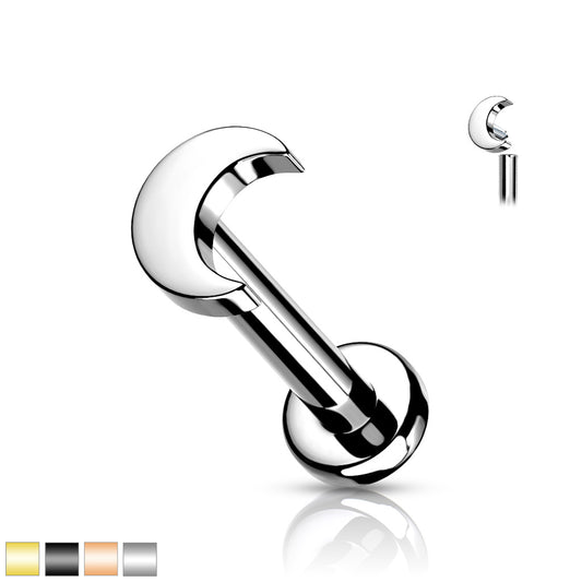 PREMIUM Simple Crescent Moon Flat Back 16g