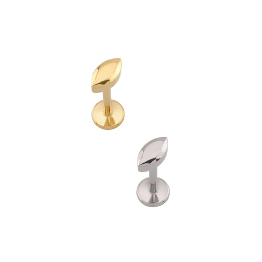 Premium G23 Titanium Marquise Point Threadless Flat Back