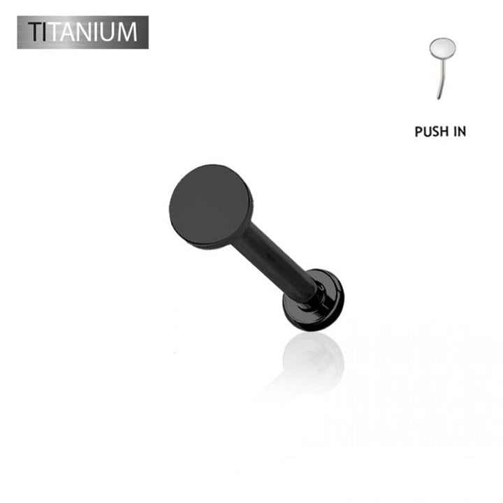 Premium G23 Titanium Flat Disc Threadless Flat Back 16g