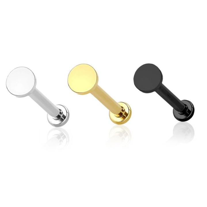 Premium G23 Titanium Flat Disc Threadless Flat Back 16g