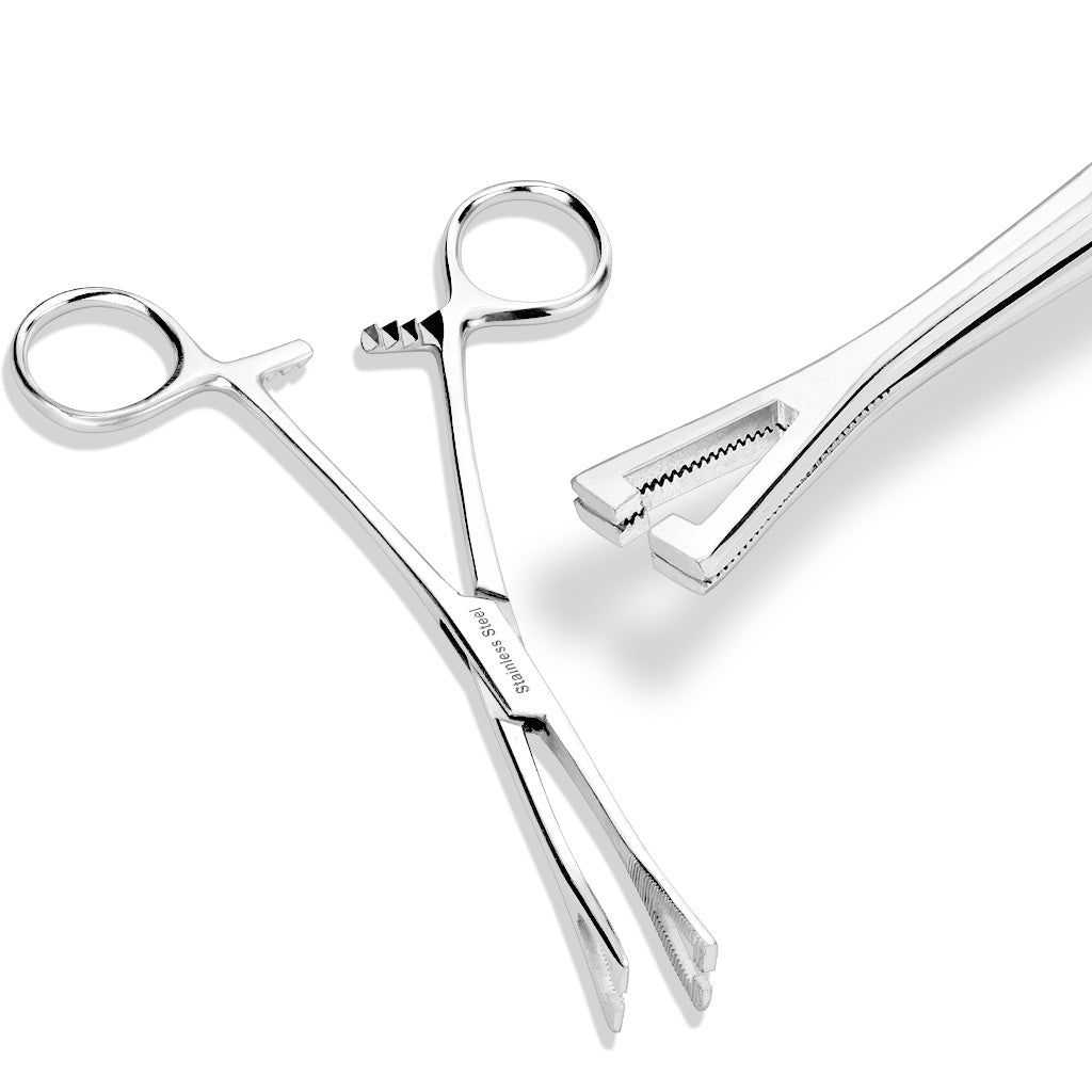 Mini Pennington Slotted Steel Forceps