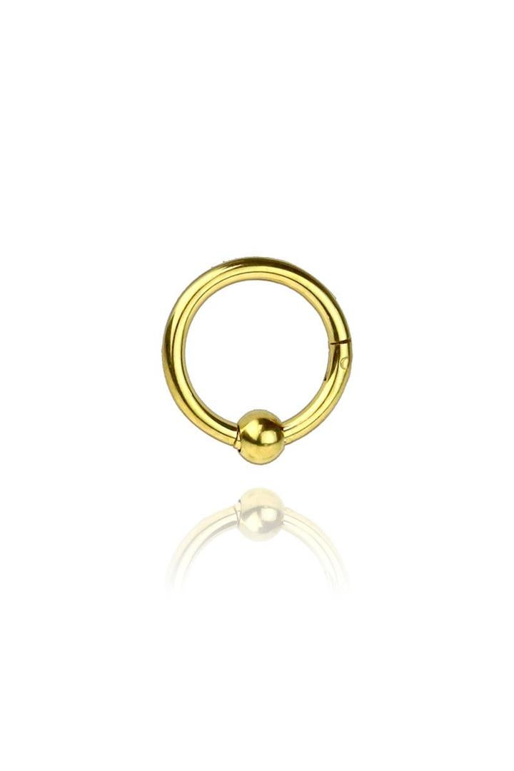Premium Surgical Steel Faux CBR Hinged Segment Ring 16g