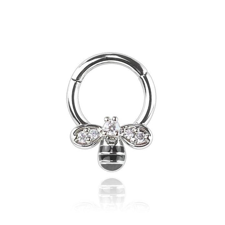 Premium Bumble Bee Hinged Segment Ring 16g