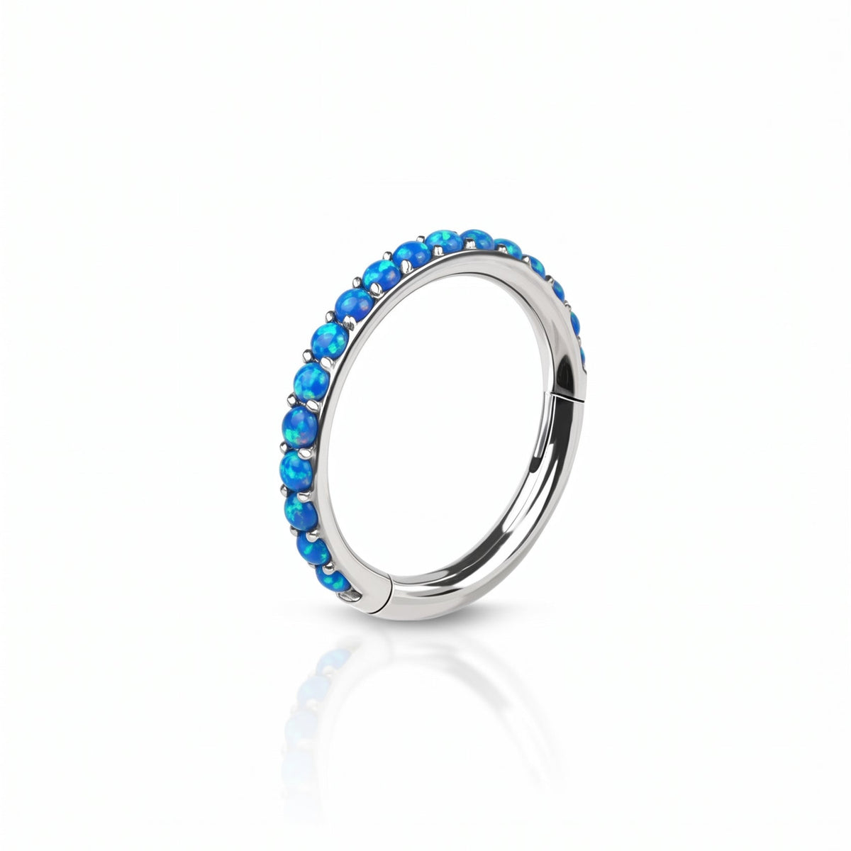 Premium Opal Edge Hinged Segment Ring 16g