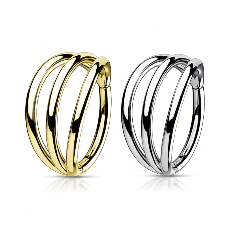Premium Triple Stack Segment Ring 16g