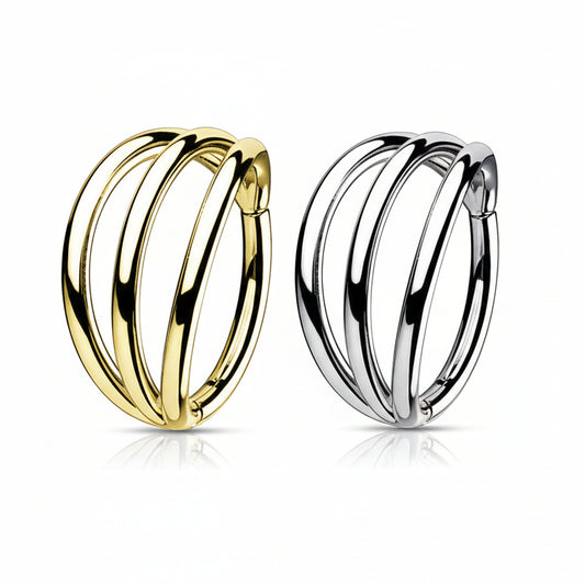 Premium Triple Stack Segment Ring 16g