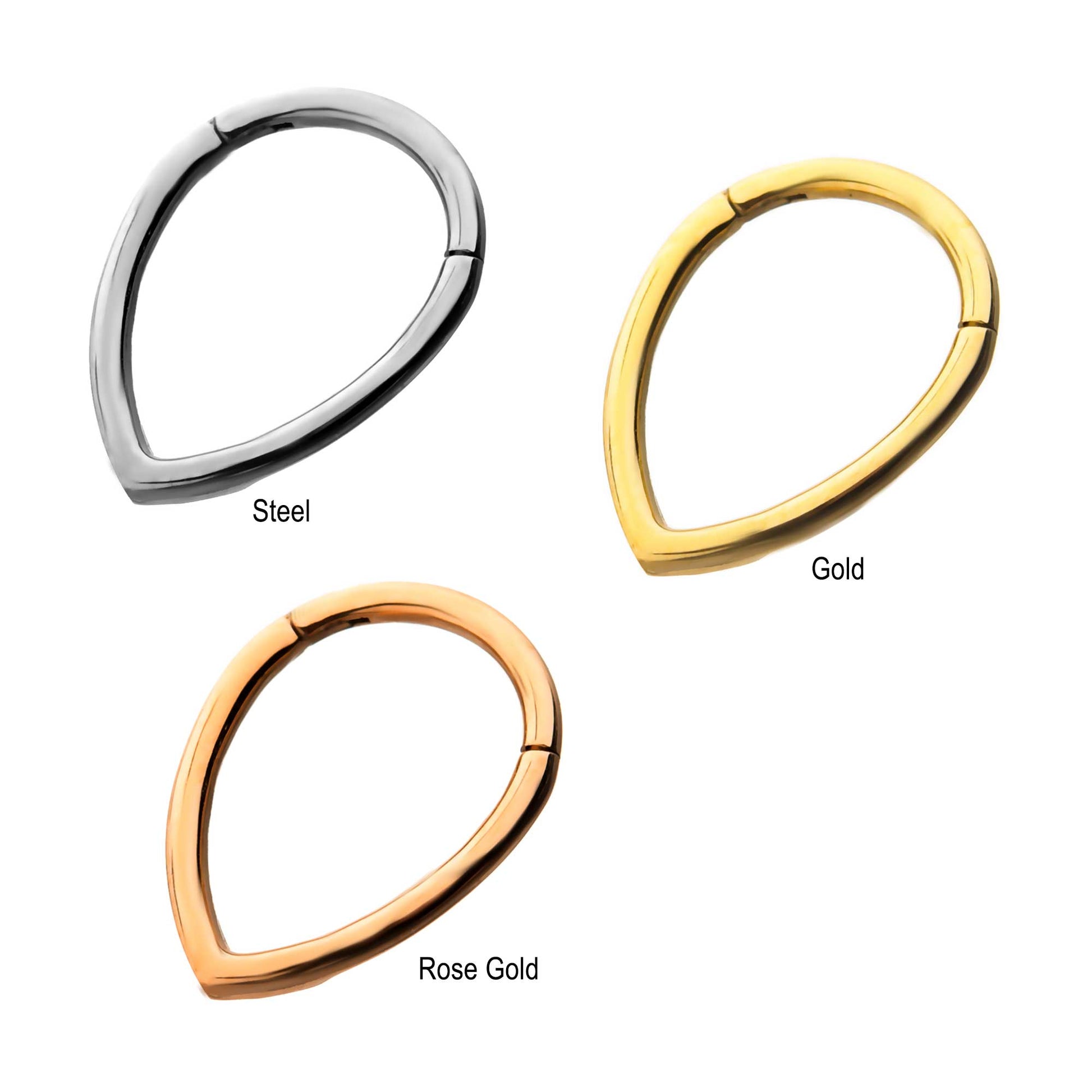 Teardrop Hinged Segment Ring 16g (2)