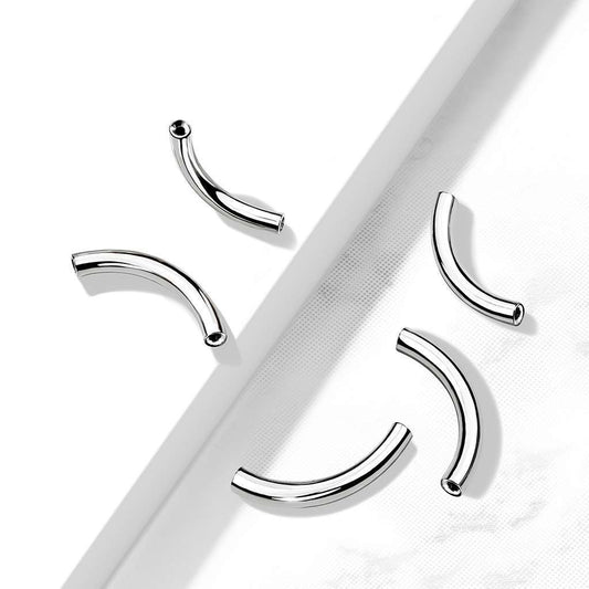 Threadless Curve Post $10 - 16g, 14g - 10mm, 11, 12mm NOTE 14g also comes in 14mm