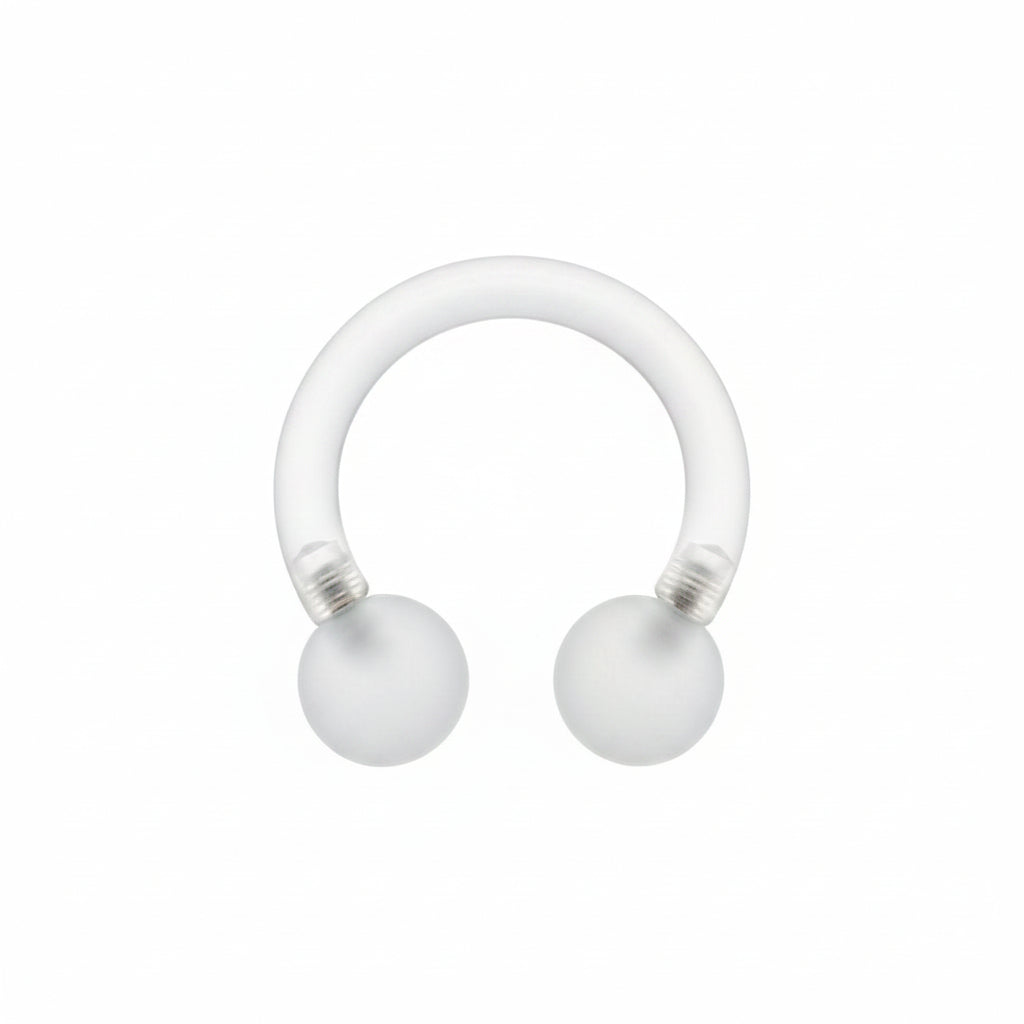 Lucite Circular Barbell Internally Threaded