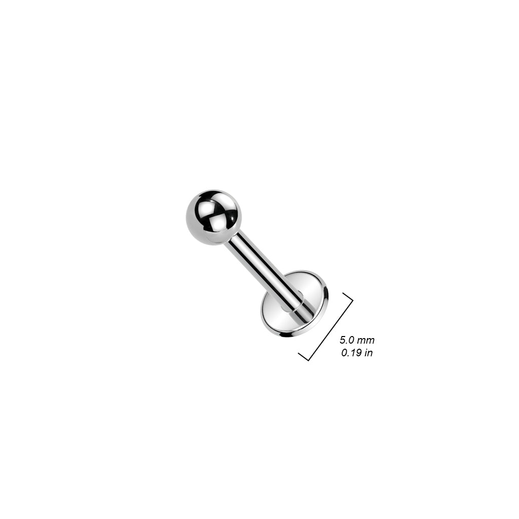 Surgical Steel Flat Back