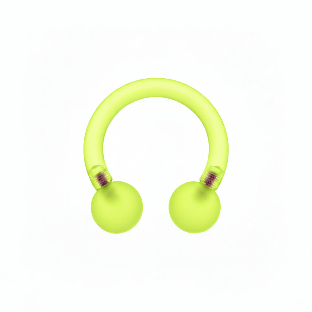 Lucite Circular Barbell Internally Threaded